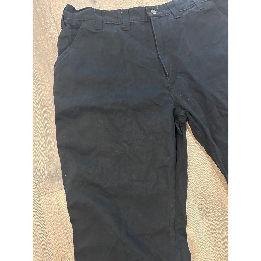 Carhartt B324-BLK Relaxed Fit Canvas Work Pants Black Mens 44x32 - Picture 3 of 12